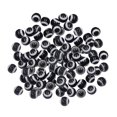 thumbnail image 4 of 100pcs Señuelos  Carolina Rigs Impuestos Rigs Slip Bobbers DIY Negro 6mm shamjiam Cuentas de ojos de señuelo de pesca, 4 of 7