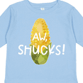 thumbnail image 4 of Inktastic Aw, Shucks Corn on the Cob Humor Boys or Girls Long Sleeve Toddler T-Shirt, 4 of 5