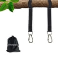 thumbnail image 1 of Kit De Correas Para Colgar Columpio De Árbol, Resistente, Con Capacidad Para 2200 Libras, 5 Pies, Extralargo, Con Mosquetones A Presión Con Cierre Más Seguro Y Bolsa De Transporte, 1 of 8