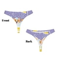 thumbnail image 3 of Fotbe Corgi Washing in Bathtub Tanga Sin Costuras para Mujer con Estampado – Panties Invisibles, Transpirables y Cómodos para Uso Diario-XX-Large, 3 of 6