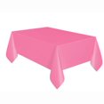 thumbnail image 1 of Hot Pink Rectangular Plastic Table Cover, 54" x 108", 1 of 3