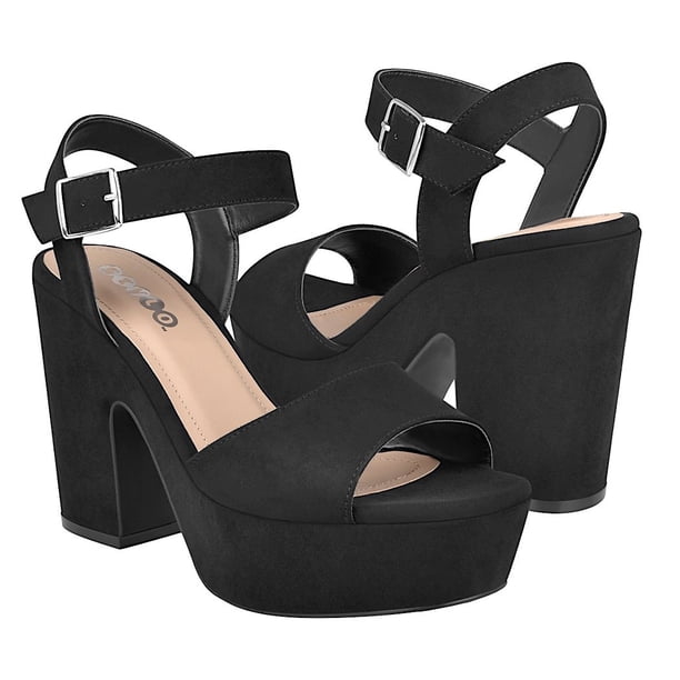 SANDALIAS CASUALES PARA DAMA STYLO 98803 SUEDE NEGRO Stylo 98803