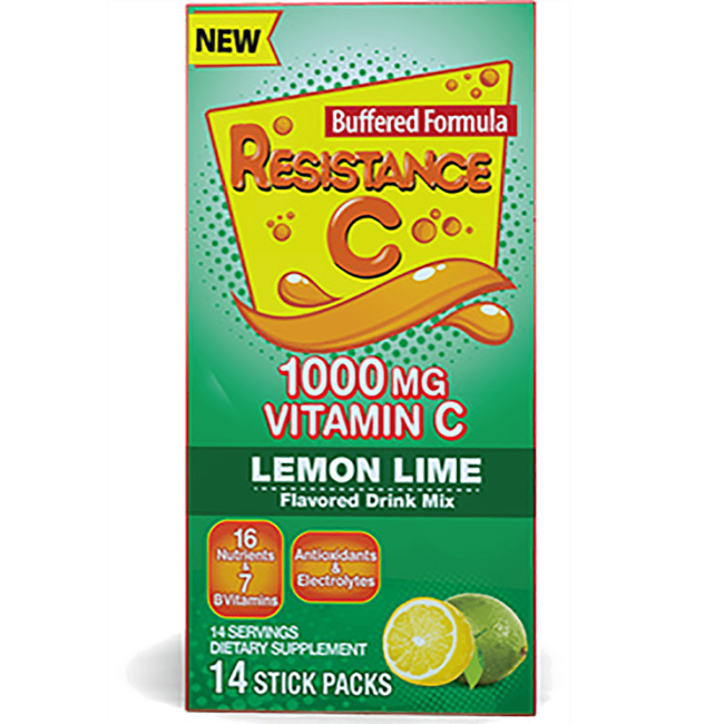 Resistance C Vitamin C Drink Mix Lemon Lime 14 Pkts.