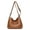 Brown, variant on Large Capacity Crossbody Bags for Women Multi Pockets Shoulder Bags Soft Vintage Vegan Leather Tote Purses