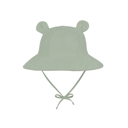 

Century Star Cute Baby summer Sun hat UPF 50+ toddler Adjustable bucket hats sun protective with Chin Strap for kids boys and girls green 2-4T