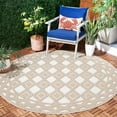 thumbnail image 4 of SAFAVIEH Global Paylynn Diamond Indoor/Outdoor Area Rug, Beige/Brown, 8' x 10', 4 of 5