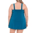 thumbnail image 3 of Simply Slim Women's and Plus Get Ruffled One Piece Swim Dress, Sizes S-3X, 3 of 4