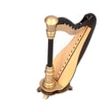 thumbnail image 4 of Mini Harp Model, Mini Musical Instrument Ornament  And Healthy Not Easy To Fade With A Beautiful Black Gift Box For Decorative Purposes, 4 of 8