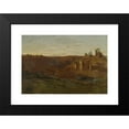 thumbnail image 2 of Gustave Castan 24x18 Black Modern Framed Museum Art Print Titled - Landscape with Ruins, 2 of 5