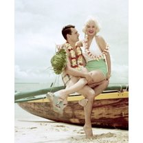 Mamie Van Doren Glamour Photo Shoot On Beach 24X36 Classic Hollywood Poster