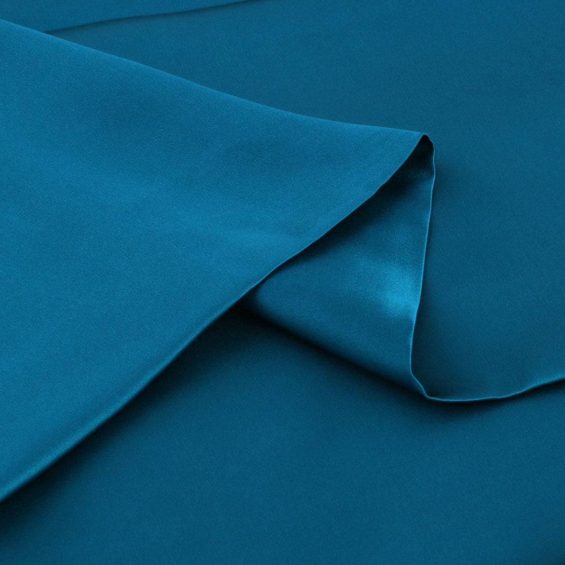 3 Pack 19 Momme Smooth Mulberry Silk Pillow Case Cover, Standard, Peacock Blue