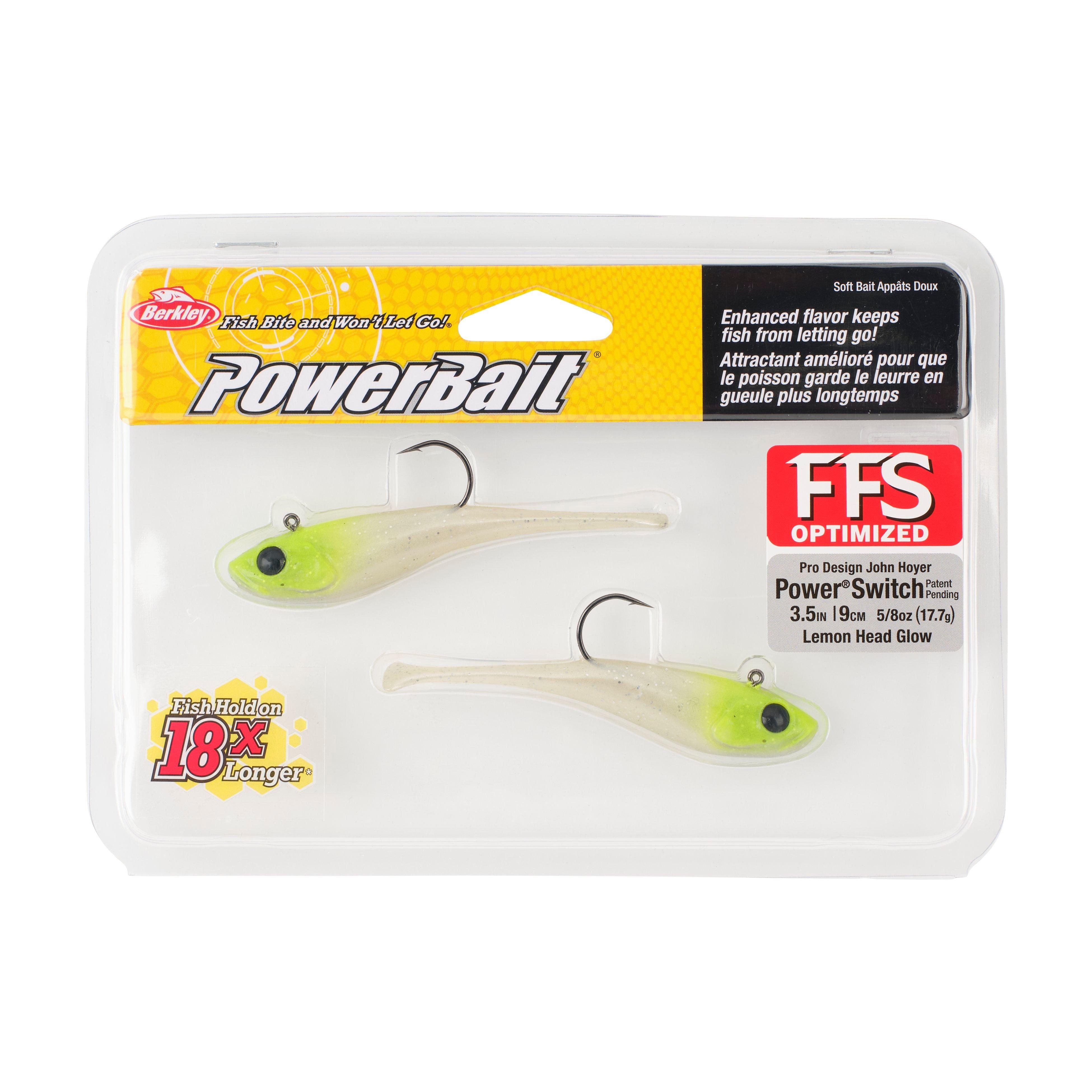 Berkley PowerBait® Power® Switch, 3.5 in, Lemon Head Glow