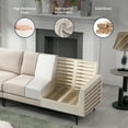 thumbnail image 4 of ZAFLY Canapé Sectionnel en L, Canapé d'Angle Modulaire 6 Places, Ensembles de Meubles de Salon - Beige, 4 of 6
