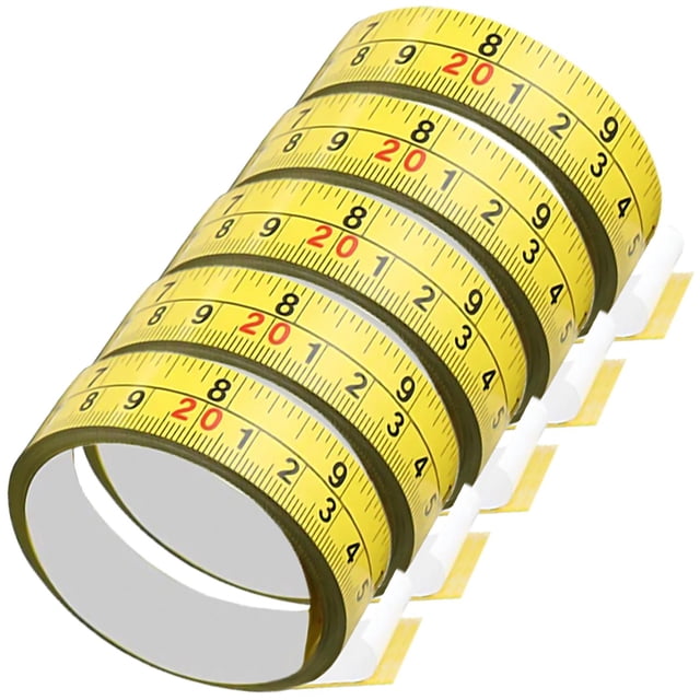 Regla Adhesiva Impermeable AdheSteel 5 Pzas 5m Acero/Adhesivo Amarillo.