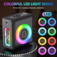 thumbnail image 3 of Bocina JYX, Altavoz Bluetooth con 2 Micrófonos, Luces DJ, Subwoofer de 6.5 Pulgadas, MS75, 3 of 12