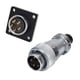 thumbnail image 2 of Conector de panel macho hembra de metal BuyWeek con clavija 5 clavijas WS20, 2 of 8
