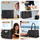 thumbnail image 5 of Cshidworld Bolso Tote de Cuero de 15.6 Pulgadas para Laptop para Mujer, Maletín Impermeable para Computadora y Bolsa de Trabajo para Oficina, Negocios, Universidad, Viajes, Bolso Mensajero de Cuero,, 5 of 7
