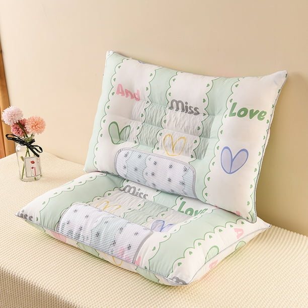 Ganfancp Almohada de Plumón con Núcleo de Calidad Hotelera, Suave y de Apoyo, Adecuada para La Espalda y Fabricada con Un Tejido Respetuoso con El Medio Ambiente. Ofertas Del Día Liquidación 1X Almoh