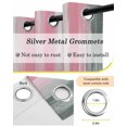 thumbnail image 6 of Pink Gray Blackout Curtains, Light Blocking Print Window Curtains, Contemporary Abstract Gradient Aesthetic Thermal Insulated Window Drapes for Living Room Kitchen Cafe 2 Panels, 84"W x 63"L, 6 of 9