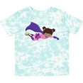 thumbnail image 3 of Inktastic African American Girl, Cape, Superhero Girl Girls Toddler T-Shirt, 3 of 5