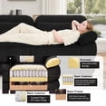 thumbnail image 5 of Hvoonc 132.3" Oversized Modular Sectional Sofa for Living Room, 24" Deep Seating, Flexible Combination, Black, 5 of 10