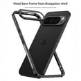 thumbnail image 3 of ELEHOLD Metal Frame Case For Google Pixel 10 Pro , Heat Dissipation Net Detachable Lens Cap Rugged Shockproof Bumper Phone Case Cover For Google Pixel 10 Pro,Silver, 3 of 6