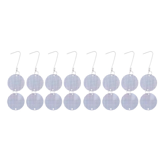 Discos s De Pájaros 16pcs / 24pcs Discos Dispensadores Reflectantes De Pájaros De dos cara, Perfectamente Repele A , Pájaro Carp 16 piezas 2 shamjiam Discos para disuadir pájaros