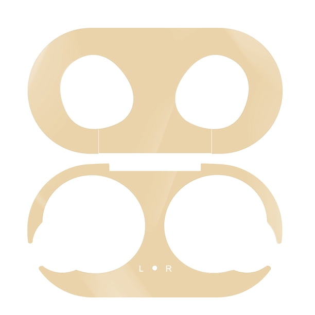 Protector de polvo de metal para auriculares, adhesivo protector, reemplazo de la piel de la carcasa para Galaxy Buds, dorado Noticed EL2378-06B
