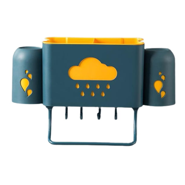 Estante Soporte de pasta de dientes Sunnimix Azul con copas