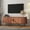 Brown, variant on Modern 70" TV Stand for 80" TV, Wood Entertainment Center with Storage and Shelves, Tambour Door, Walnut