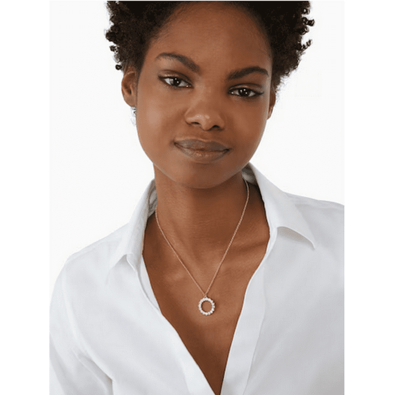 Kate Spade New York Necklace Full Circle Mini Pendant Blush Rose Gold Walmart