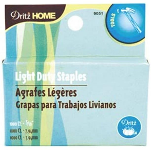 Dritz 102920 Light Duty Staple Gun Refills 516 in. 1000Pkg Walmart