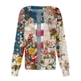 thumbnail image 3 of Bbyeadc Oversize United States 250th Anniversary Shirts for Women Long Sleeve Gift Freedom Button Shirt Round Neck Button Shirt Fashion Going Out Shirt,Multicolor(L), 3 of 5