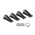 thumbnail image 4 of Bumper Protector 2 pcs Universal Car Rear Bumper Lip Spoiler Canards Anti-Crash Diffuser Protector Car Styling, 4 of 5