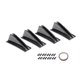 thumbnail image 4 of Bumper Protector 2 pcs Universal Car Rear Bumper Lip Spoiler Canards Anti-Crash Diffuser Protector Car Styling, 4 of 5