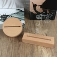 thumbnail image 2 of AAA Battery Powered Wood Base Led Light Display Stand For Acrylic Night Lamp Art DIY Wood Light Display Base Stand, 2 of 18