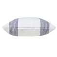 thumbnail image 5 of Laddha Home Designs Handwoven Geometric Striped Cotton Throw Pillow Cover - 20" - Blue and White, 5 of 9