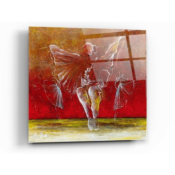 Epic Art 'The Dance of Baci' by Samedin Asllani, Acrylic Glass Wall Art, 36"x36"