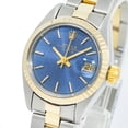 thumbnail image 2 of Pre-Owned Rolex Datejust 26MM 69173 Blue Dial Fluted Bezel Two Tone Yellow Gold Oyster Bracelet, 2 of 8