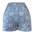 thumbnail image 3 of Endives Women's Dress Short Elegant Print Textured High Waist Straight Leg Shorts Business Casual Outfits for Women, 3 of 3
