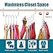 thumbnail image 5 of Wonder Hanger Max 20-Pack Space Saving Hangers, Reinforced Hooks Swivels 360°, Cascading Hanger, College Dorms & Storage Closet Organizer, Fully Assembled – White, 5 of 6