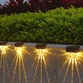thumbnail image 3 of FloreceBien Luces solares impermeables para decoración de jardín, luces LED solares para patio, jardín y escalones, luz solar con 2 modos: blanco cálido/cambio de color, 3 of 8