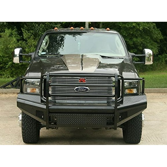 Fab Fours FS05-S1260-1 Black Steel Front Ranch Bumper Fits select: 2005-2007 FORD F250, 2005-2007 FORD F350