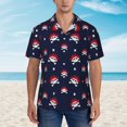 thumbnail image 2 of Susaid pirates skull Print Hawaiian Shirts for Men Women,Hawaiian Summer Short-Sleeve Casual Relaxed-Fit Button-Down,Large, 2 of 7
