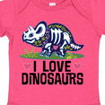 thumbnail image 4 of Inktastic Girl Dinosaur I Love Dinosaurs Girls Baby Bodysuit, 4 of 5