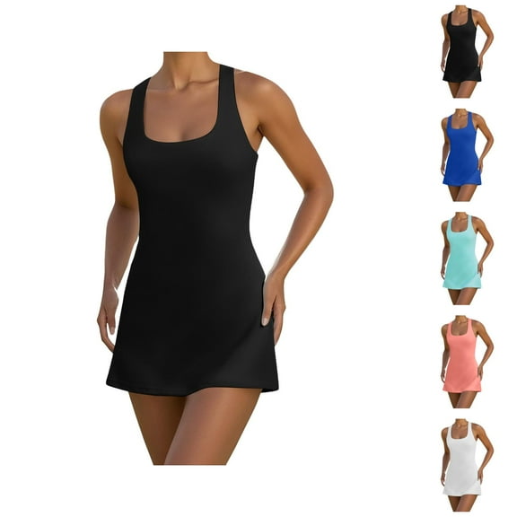 Tennis Dress Golf Dresses for Women with Shorts and Pockets Lightweight Breathable Workout Dress Athletic Dresses