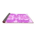 thumbnail image 2 of Ahgly Company Indoor Square Abstract Purple Modern Area Rugs, 4' Square, 2 of 4