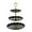 Black, variant on Leodye Clearance Under $2.00 3-Tier Cupcake Stand, Round Plastic Wedding Stand Tower, Event Serving Stand for Cupcake Dessert