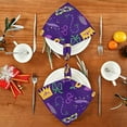 thumbnail image 4 of Dreamtimes Mardi Gras Cloth Napkins Set of 4, Oversized Washable Reusable Polyester Dinner Table Napkins for Family, Restaurant, Party Decor, 20"x 20", 4 of 7