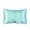 thumbnail image 3 of Silk Pillowcase for Hair and Skin, Real Silk Pillow Cases Queen, Not Satin Pillowcase, Zipper Closure (Mint Green,20x26in）, 3 of 8